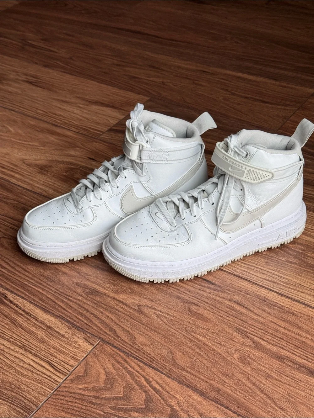 Mens Boots Nike Air Force 1 High 'Summit White Light Bone'